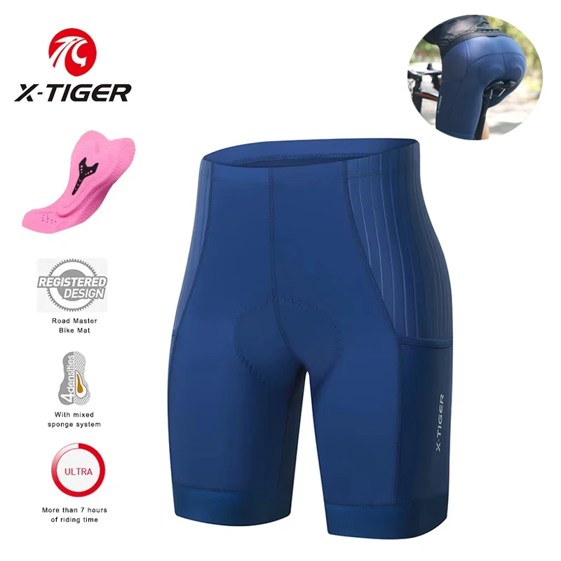 Mountain Biking Pants Women - X-TIGER short de cyclisme femme cuissard