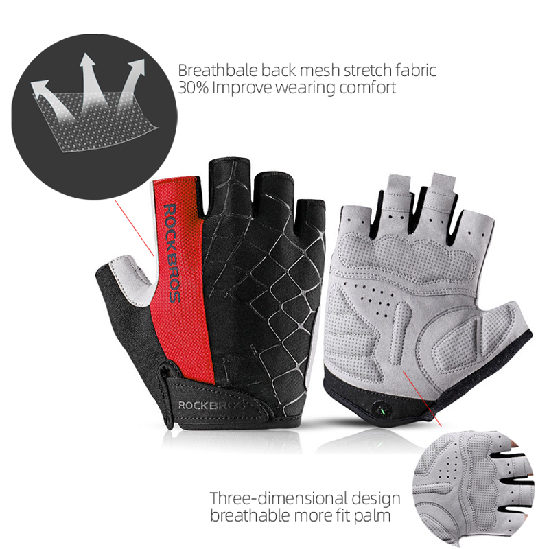 ROCKBROS gants de vélo demi do - Mountain Biking Gloves Mens avis et prix